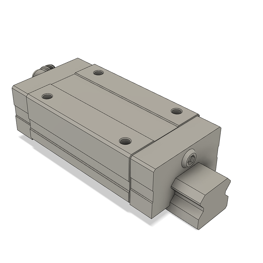 LSH30HL2X2440S20CH-M6 AIRTAC PROFILE RAIL ASSEMBLY<br>LSH 30MM HIGH ACCURACY, MEDIUM PRELOAD, STANDARD SQUARE MOUNT - LONG BLOCK, RAIL L = 2440MM QTY: 2 BLOCKS